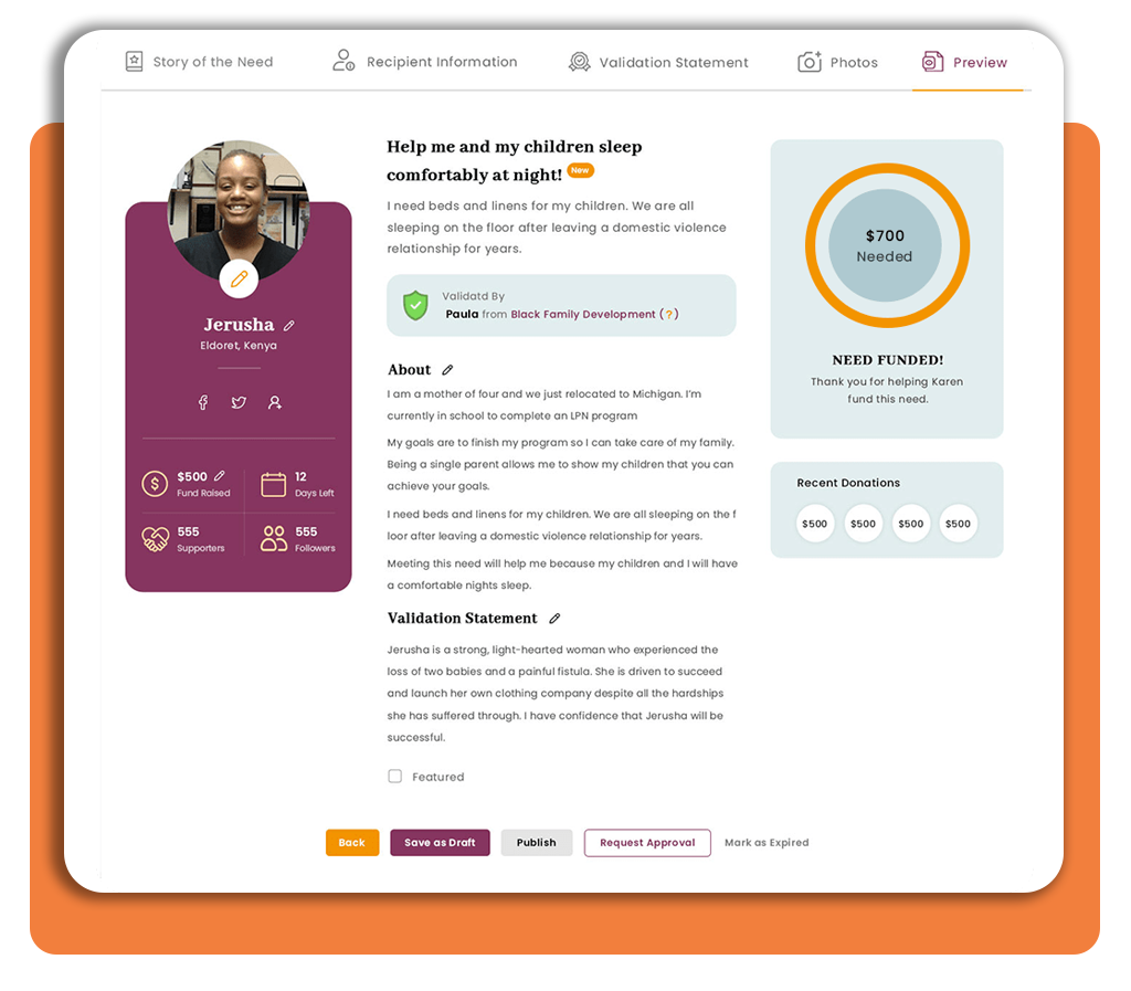 Step 3 - find your validator on the Benevolent platform