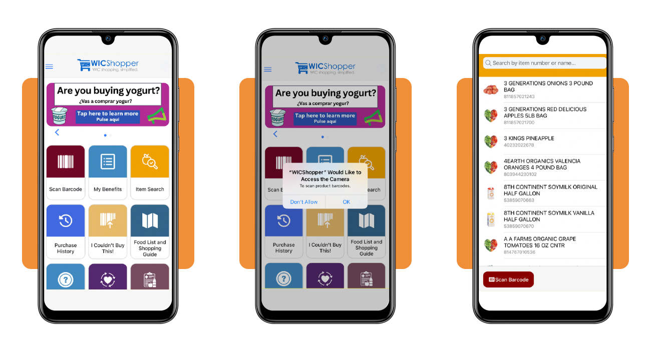 Baby formula assistance program: see if you qualify right now 4 WICShopper barcode scanning baby formula in a grocery store