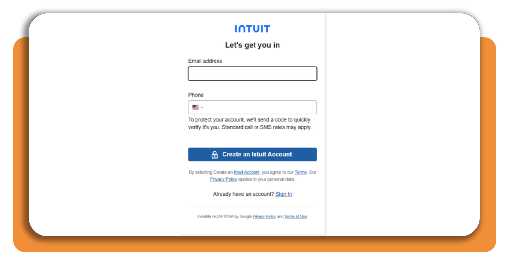 How to get your tax refund and protect your status without a CPA 3 TurboTax free account creation screen