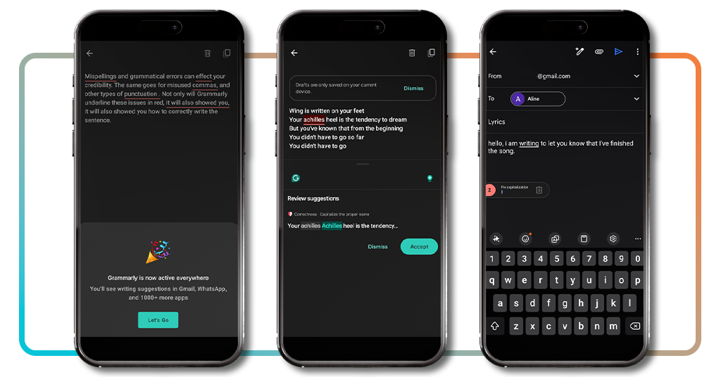 AI email writer: let this tool write your emails for you 4 Step 3 - Compose your email and accept Grammarly suggestions