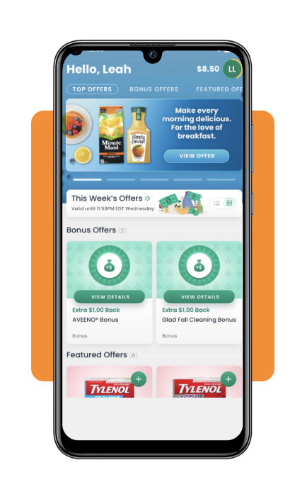 Checkout 51 account security and redemption screen