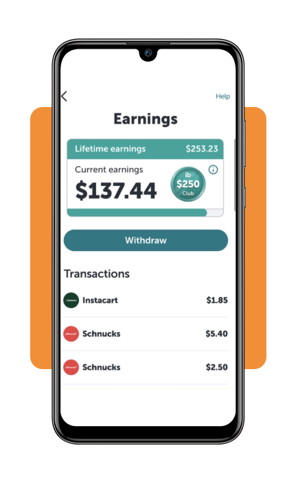 Ibotta reward payout received confirmation screen
