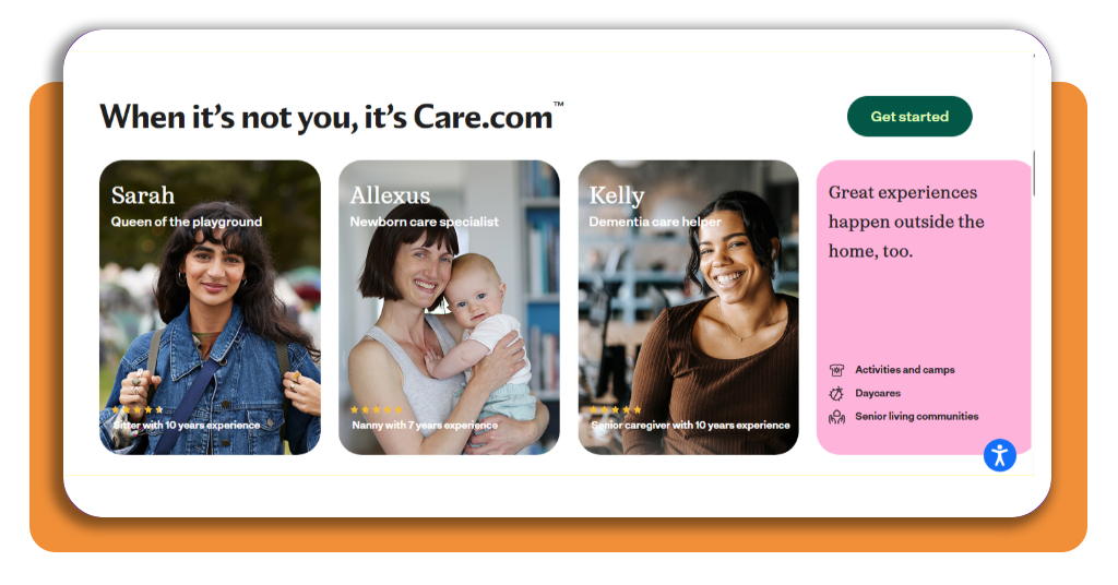 Online platforms like Care.com make it easier to search for caregiver jobs, showcase your experience, and apply for openings quickly.