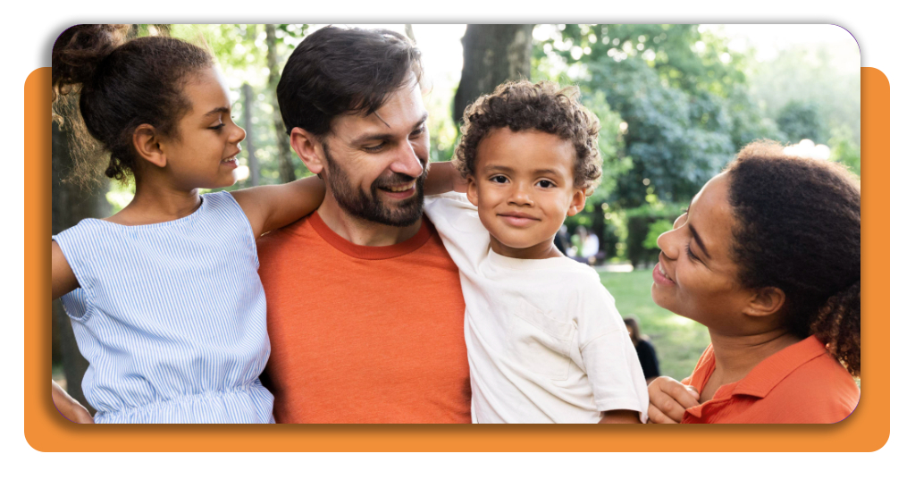 Family benefiting from TANF assistance program