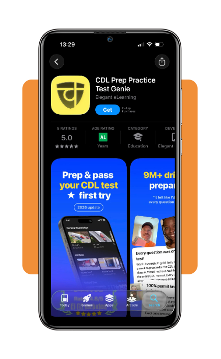 CDL Genie app download screen