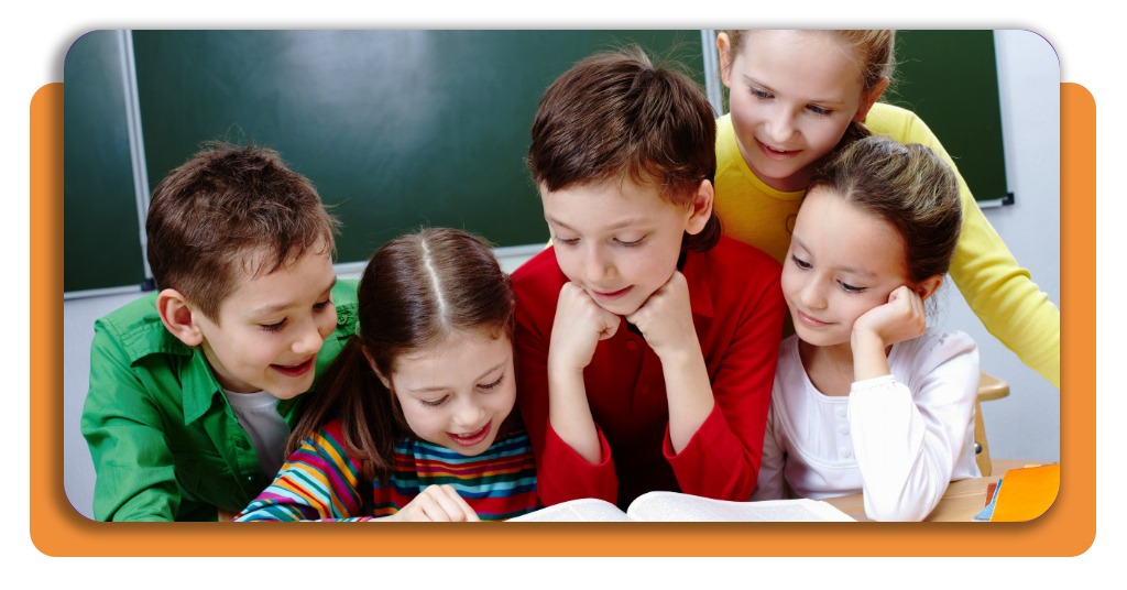 A group of children at school