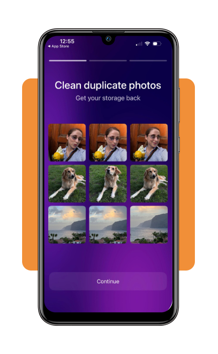 Top file manager app to clean phone storage fast: download now 4 CleanMyPhone selected duplicate files review screen