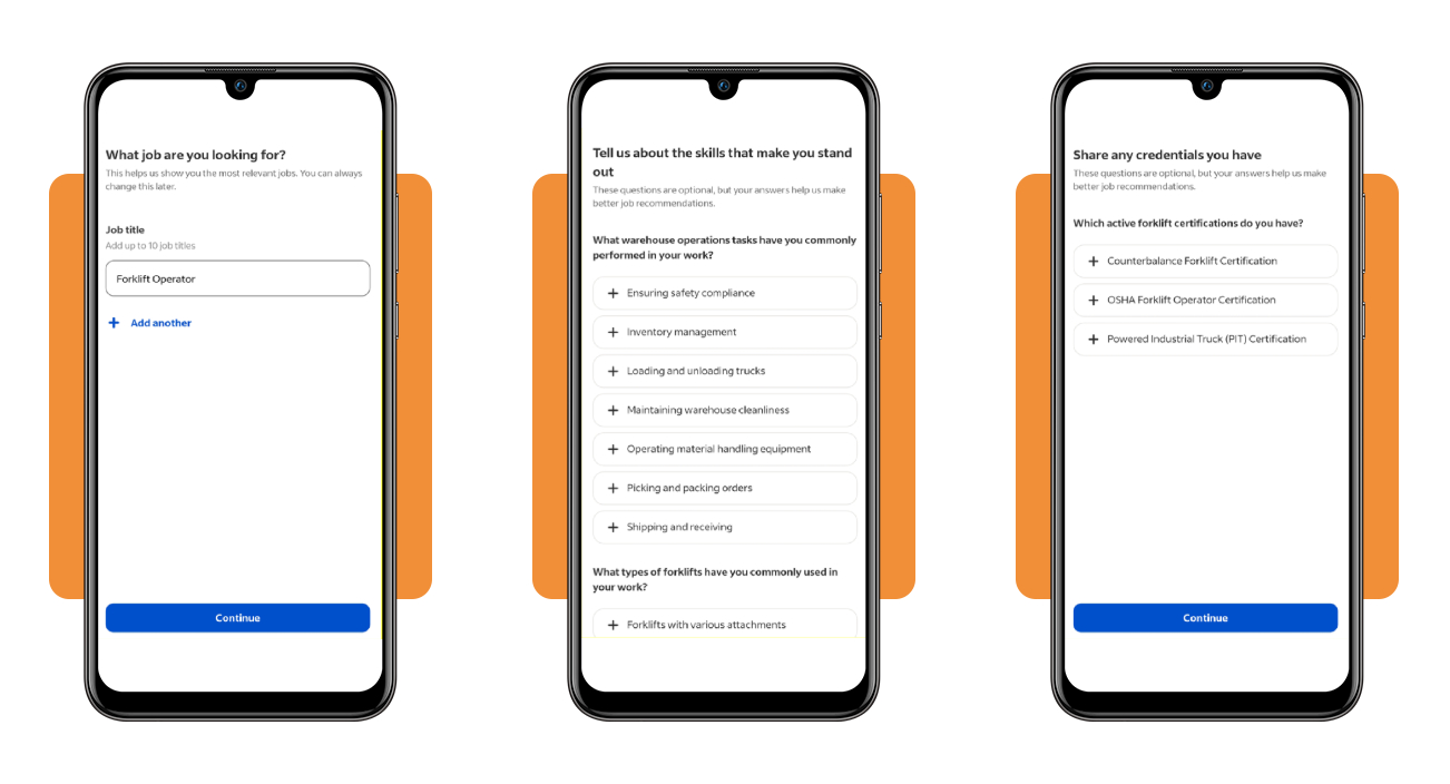 Working as a forklift operator: find a job near you 3 Building a forklift operator profile in the Indeed app