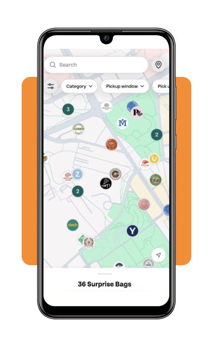 Restaurant mystery boxes: save on food with this app 4 Too Good To Go app pickup window screen
